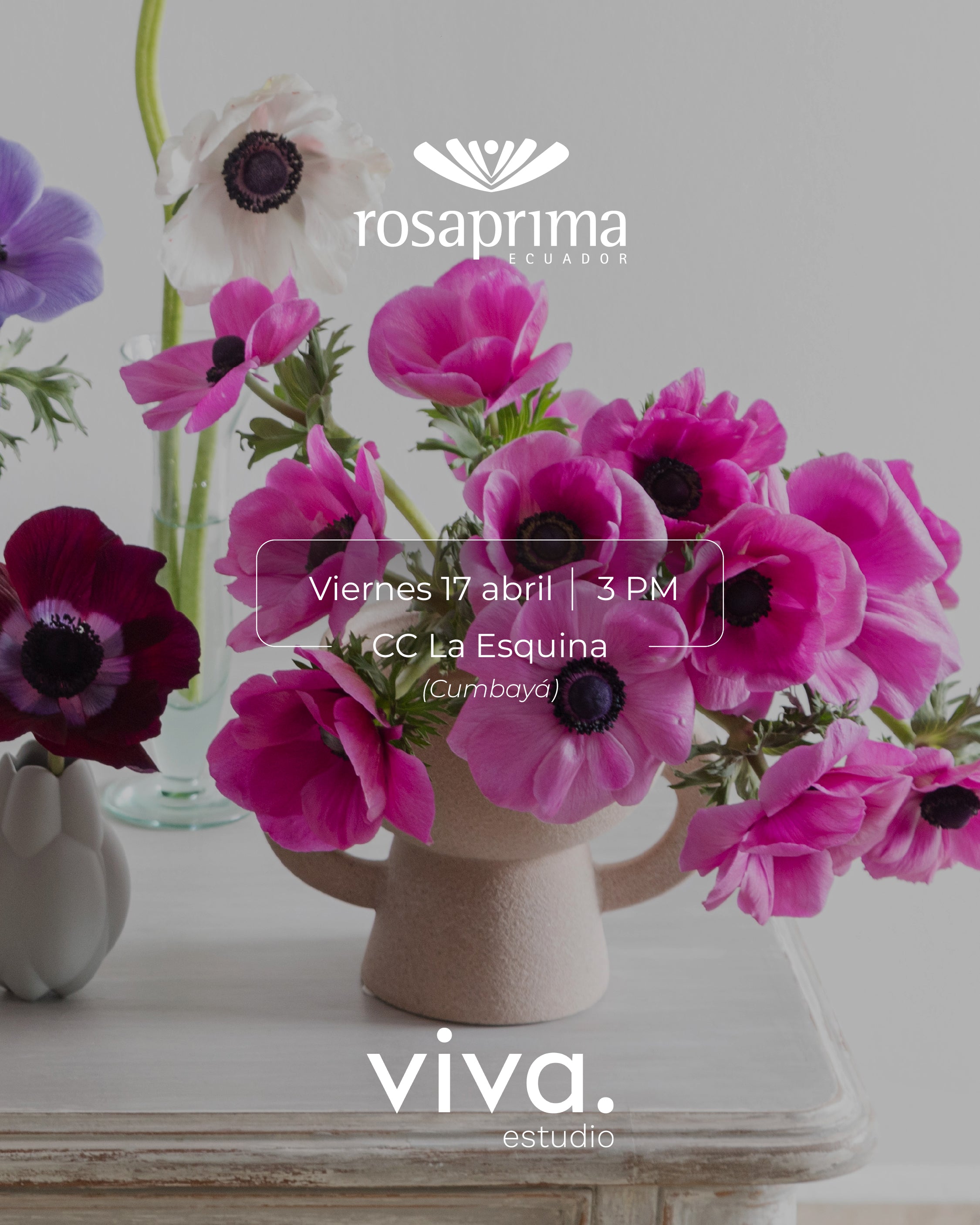 Workshop: Mini floreros en cerámica y flores